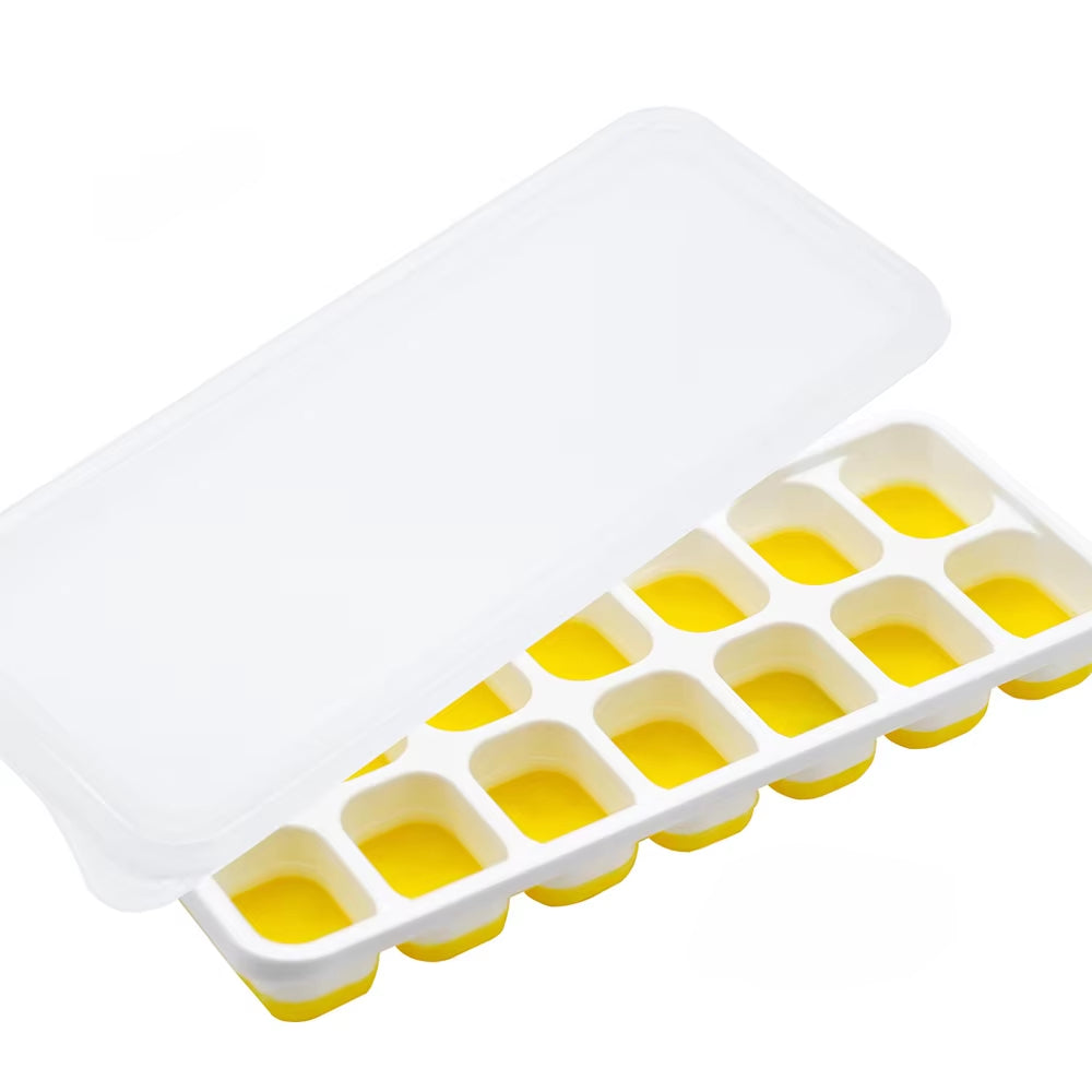 14 Grid Ice Cube Tray Silicone Mold Square Ice Cube Tray Mold Ice Cube Maker Non-Toxic Durable Bar Pub Wine Ice Blocks Maker